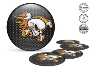 Wheel Rim Decal Premium Dome for Racing Cars